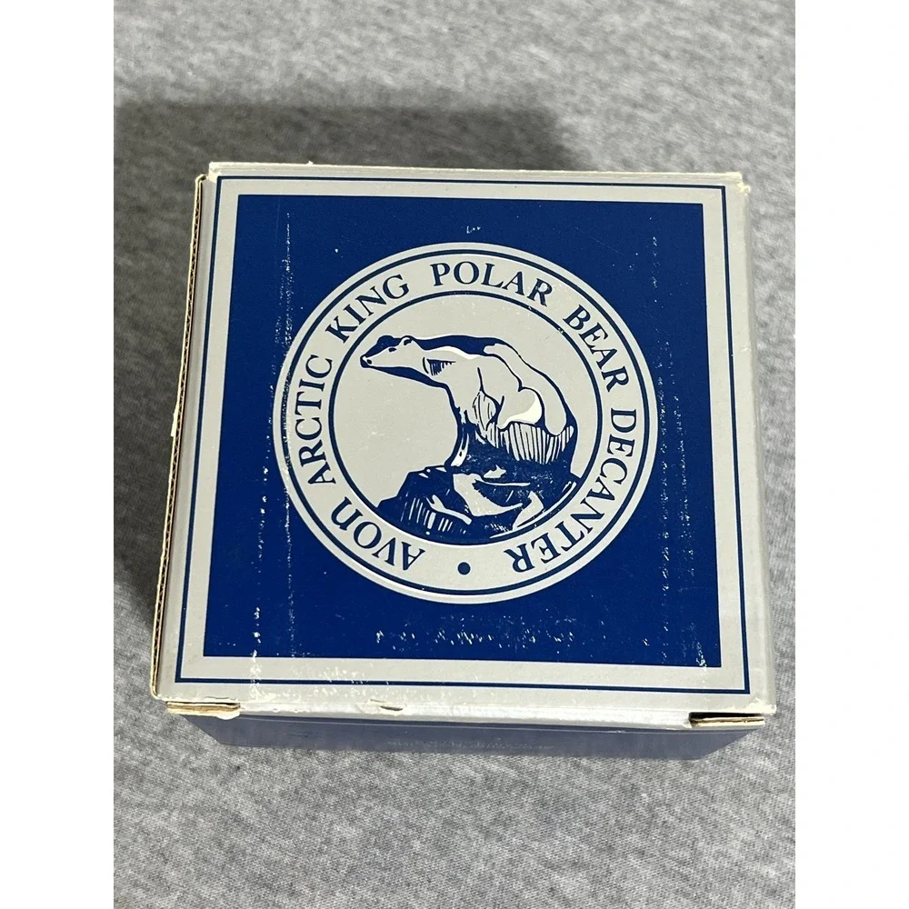 Vintage Avon Arctic‎ King Polar Bear Decanter Everest After Shave 5oz Boxed USA